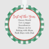 水の色ジンジャーブレッドファミリー年レビューOrna オーナメント (裏面)