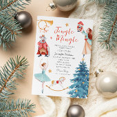 水の色ジンルミングルクリスマスホリデーパーティー 招待状