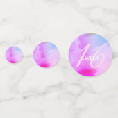 水の色スクリプトレインボーパステルスウィート16 コンフェッティ (正面)