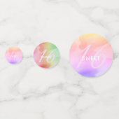 水の色スクリプトレインボーパステルスウィート16 コンフェッティ (裏面)