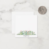 水の色スタイリッシュ緑 – 名前をカスタムするノートカー ノートカード (正面/裏面インサイチュ)