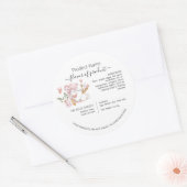 水の色スタンドミキサーコテージ法ラベル ラウンドシール (封筒)