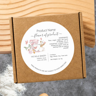 水の色スタンドミキサーコテージ法ラベル ラウンドシール