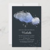 水の色スターズナイトスカイシャワー招待状 招待状 (正面)