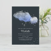 水の色スターズナイトスカイシャワー招待状 招待状 (スタンド正面)