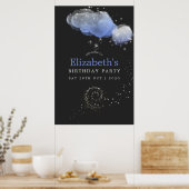 水の色スターズナイトスカイバースデーパーティーへようこそ ポスター (キッチン)