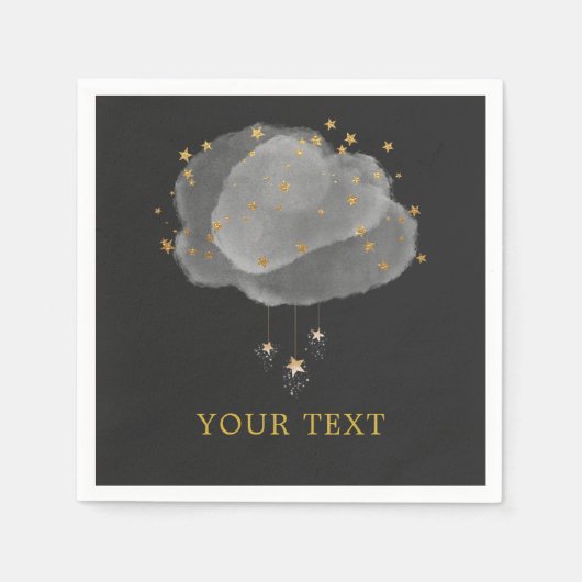 水の色スターズナイトスカイパーティー スタンダードカクテルナプキン (正面)