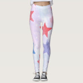 水の色スターズ愛国的な7月4日 レギンス (正面)