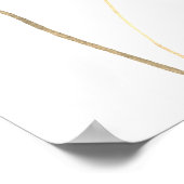 水の色ストーク赤ちゃんシャワーへようこそ ポスター (角)