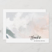 水の色スプラッシュありがとうカード |ありがたい サンキューカード (正面/裏面)