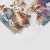 水の色スプラッシュカウボーイヴィンテージ馬 薄葉紙 (詳細)