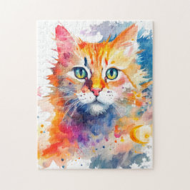 水の色スプラッシュキャット702デジタルアート ジグソーパズル