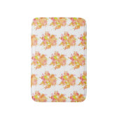 水の色スプラッシュドッグポープリントパターン バスマット (正面縦)