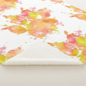 水の色スプラッシュドッグポープリント シェルパブランケット (3/4)