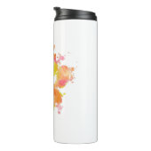 水の色スプラッシュドッグポープリント タンブラー (回転右)