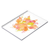 水の色スプラッシュドッグポープリント ノートブック (左側)