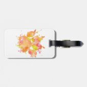 水の色スプラッシュドッグポープリント ラゲッジタグ (裏面横)