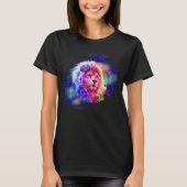 水の色スプラッシュユニバースライオン Tシャツ (正面)