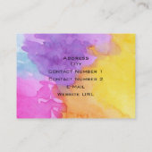 水の色スプラッシュ名刺 名刺 (裏面)