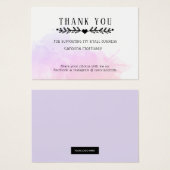 水の色スプラッシュ小規模企業ありがとう挿入 (正面&裏面)