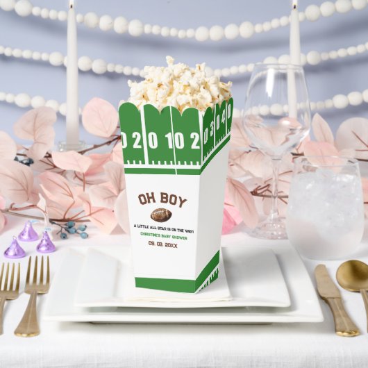 水の色スポーツサッカーベビーシャワー フェイバーボックス (ウェディング)