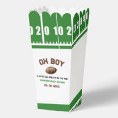 水の色スポーツサッカーベビーシャワー フェイバーボックス (正面)