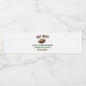 水の色スポーツサッカーベビーシャワー ペットボトルラベル (シングルラベル)