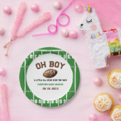 水の色スポーツサッカーベビーシャワー ペーパープレート (パーティー)