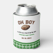 水の色スポーツサッカーベビーシャワー 缶クーラー (缶正面)