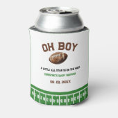 水の色スポーツサッカーベビーシャワー 缶クーラー (缶裏面)