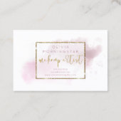 水の色ダスティメイブ赤面メイクアップ 名刺 (裏面)