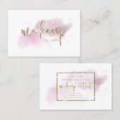 水の色ダスティメイブ赤面メイクアップ 名刺 (正面/裏面)