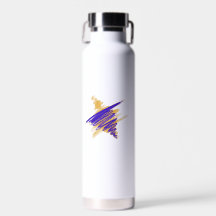 水の色ダビデの星金ゴールド水瓶