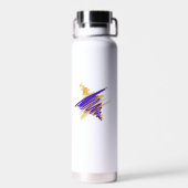 水の色ダビデの星金ゴールド水瓶 ウォーターボトル (背面)