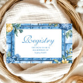 水の色チャオ、ベビー赤イタリアンちゃんシャワー登録 エンクロージャーカード