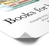 水の色チャプター赤ちゃんシャワー – ベビー用の本 ポスター (角)