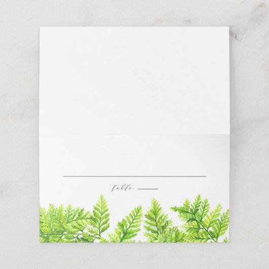 水の色チャートルーズグリーンファーン離れズガーランド プレイスカード (外部開封)