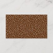 水の色チョコレートドーナツ赤ちゃんシャワーレジストリ エンクロージャーカード (裏面)