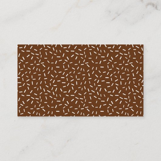 水の色チョコレートドーナツ赤ちゃんシャワーレジストリ エンクロージャーカード (裏面)