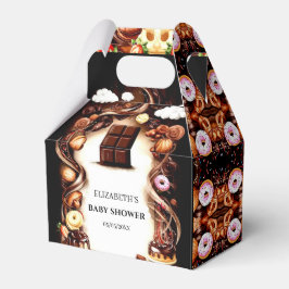 水の色チョコレートベビーシャワー フェイバーボックス