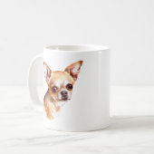 水の色チワワ コーヒーマグカップ (正面左)