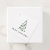 水の色ツリーのクリスマスギフトタグ フェイバータグ (インサイチュ)