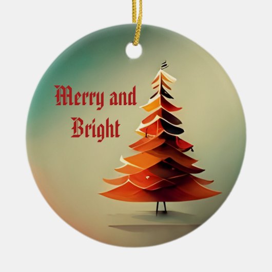 水の色ツリーオーナメント セラミックオーナメント (正面)