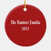 水の色ツリーオーナメント セラミックオーナメント (裏面)