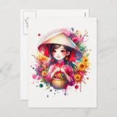 水の色テットガール シーズンポストカード (正面/裏面)