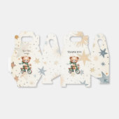 水の色テディベアスターグリーンバイクパーティー フェイバーボックス (折り畳みなし)