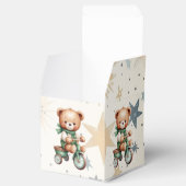 水の色テディベアスターグリーンバイクパーティー フェイバーボックス (オープン)