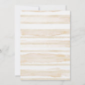 水の色テディベアバルーンアイボリーベビーシャワー 招待状 (裏面)