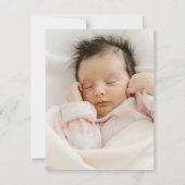 水の色テディベアリース写真 案内状 (裏面)