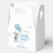 水の色テディベア赤ちゃんシャワー フェイバーボックス (オープン)